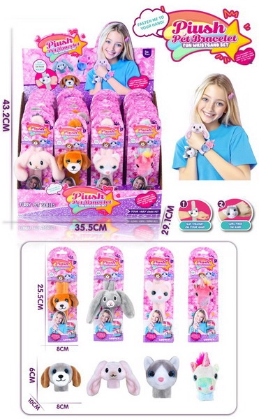 Plyšový náramek se zvířátkem