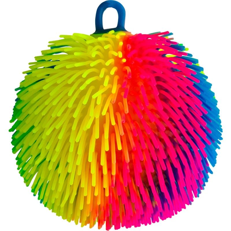 SPORTO Střapatý tříbarevný míč se světlem