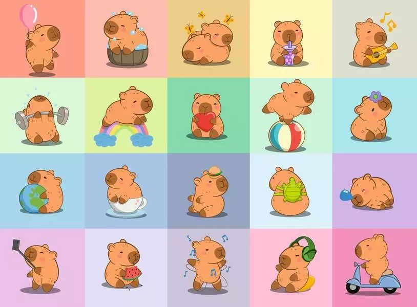 Puzzle RAVENSBURGER Kapybara XXL 100 dílků