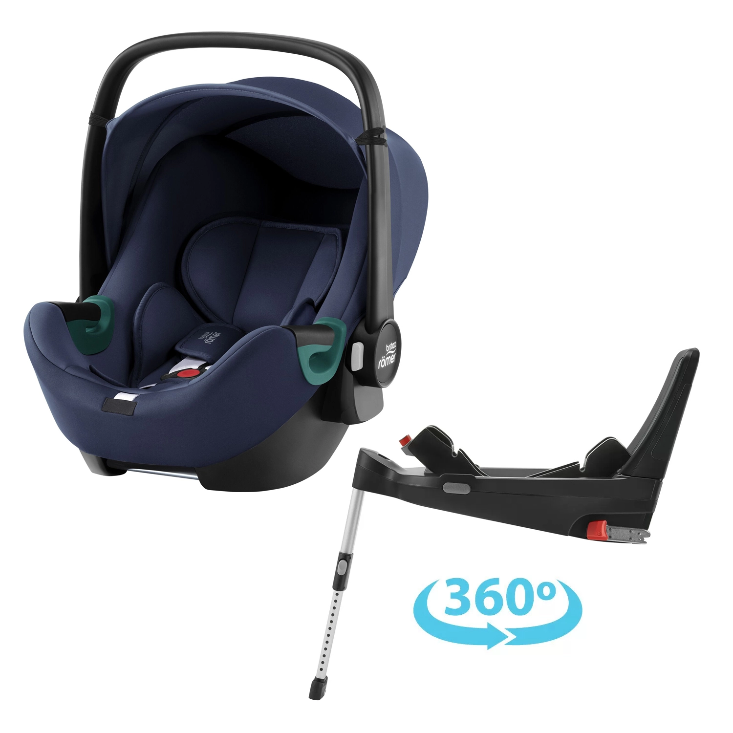 Autosedačka Britax Römer Baby-Safe 3 i-Size + základna Flex Base 5Z, indigo blue