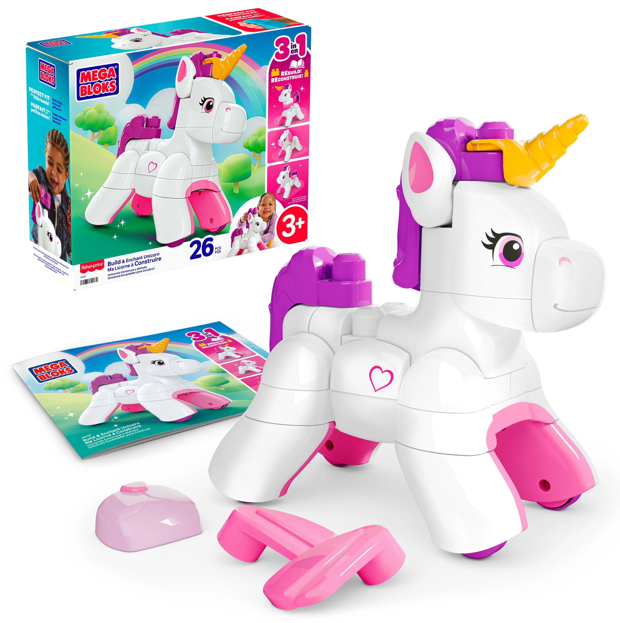 Mega Bloks magický jednorožec – stavebnice 26 dílků