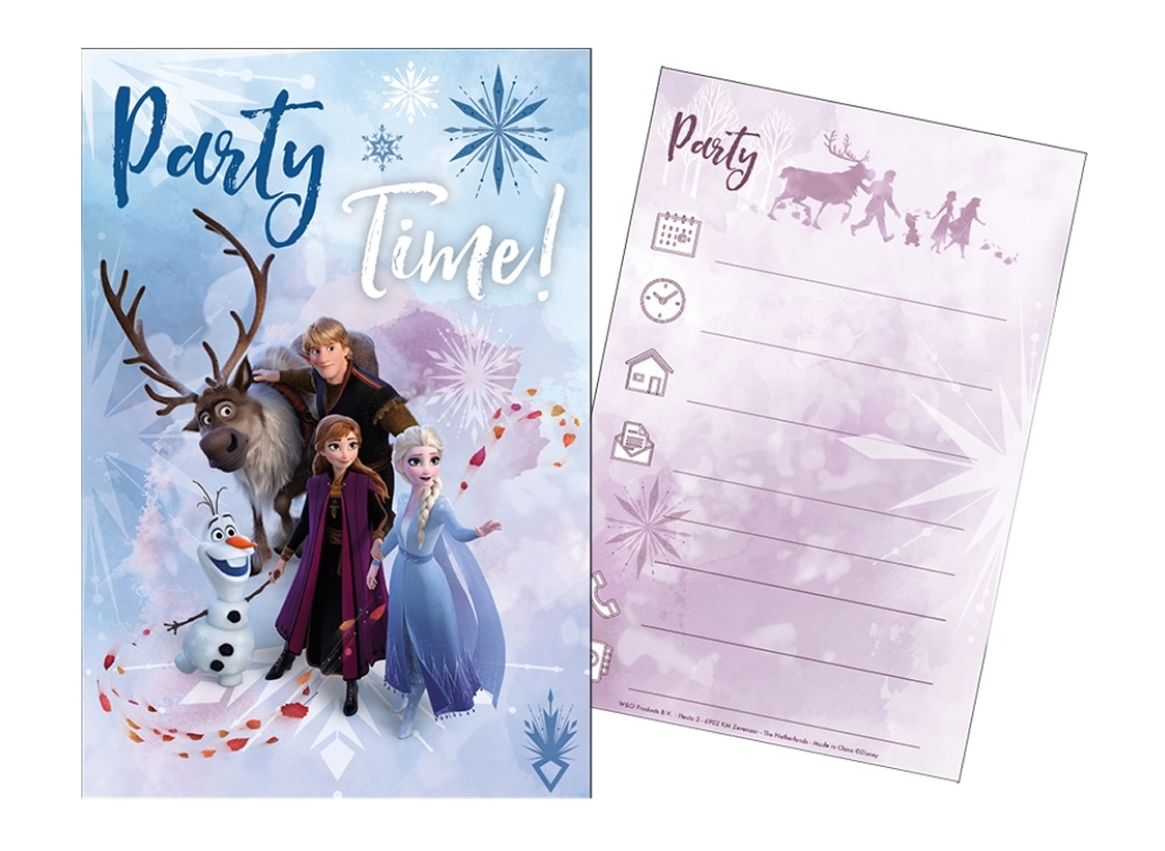 Sada párty pozvánek a obálek FROZEN 2 (5 + 5)