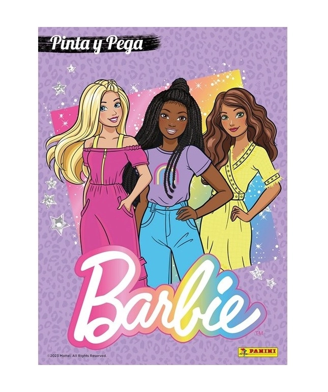 Omalovánky se samolepkami Barbie A4