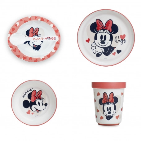 Dětská jídelní sada Minnie, 4dílná