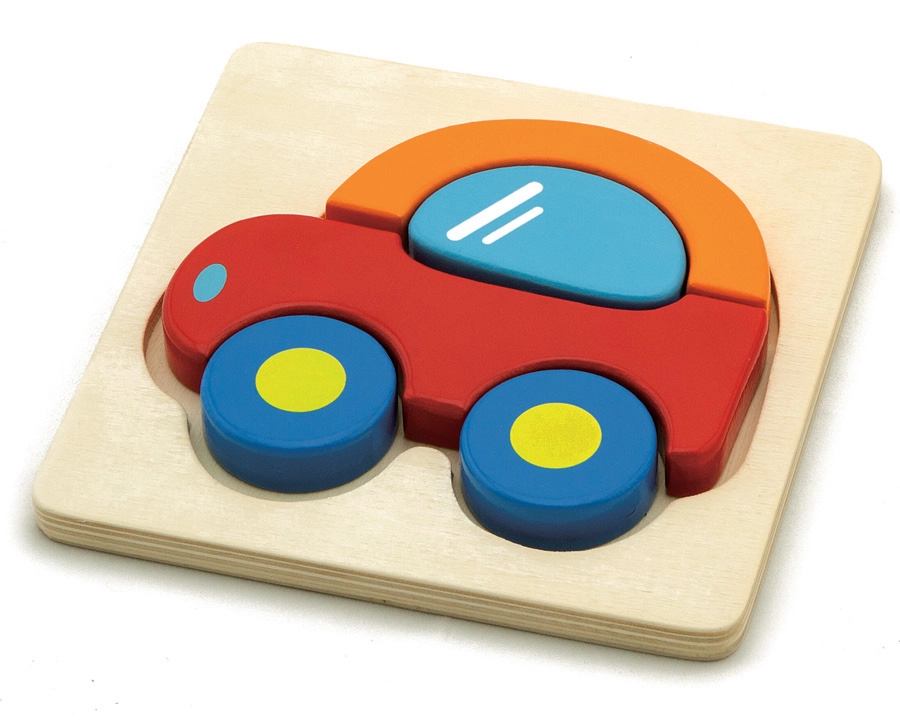 Levně Studo Wood puzzle Autíčko