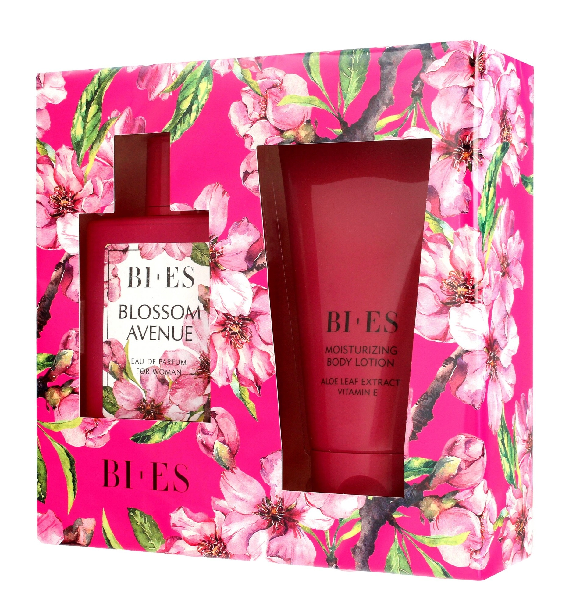 Levně Dárková sada pro ženy BI-ES Blossom Avenue – parfémovaná voda 100 ml + tělové mléko 150 ml