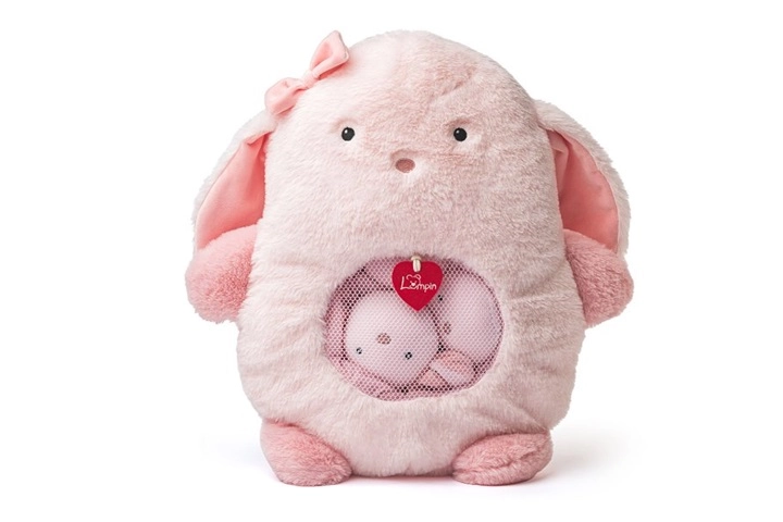 Zajíček s ušatými míčky, 38cm, 5ks