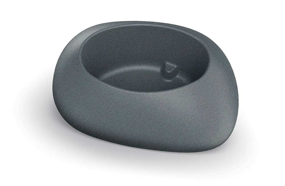 Prosperplast Plastový květináč Yekes šedý, 40 cm