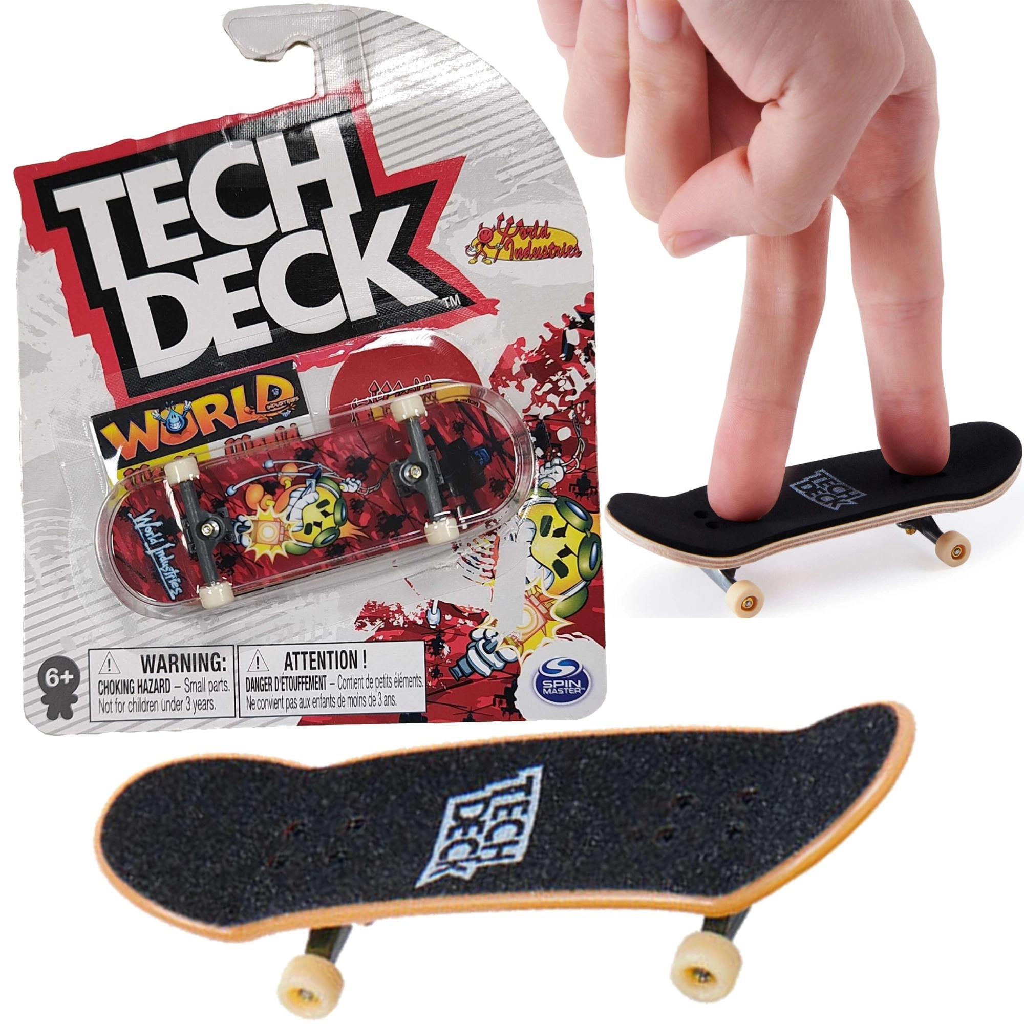 Fingerboard TECH DECK World Industries Wojna s nálepkami