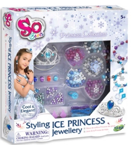 Levně SO BEADS Korálky ledová princezna kreativní set dětská bižuterie