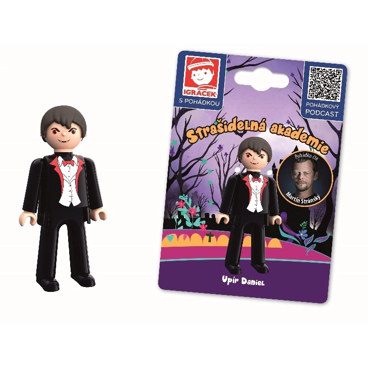 Igráček s pohádkou Strašidelná akademie - Upír Daniel EFKO – karton, s.r.o.