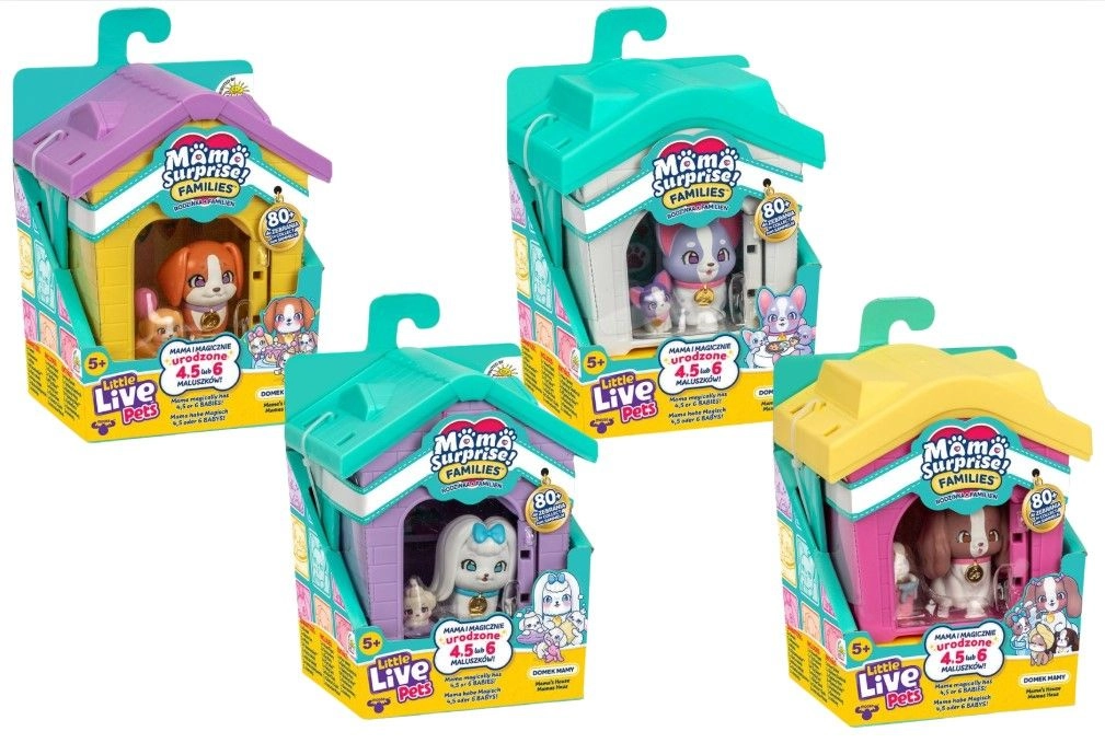 Little Live Pets Mama Surprise Families – domek pro maminku a štěňátka