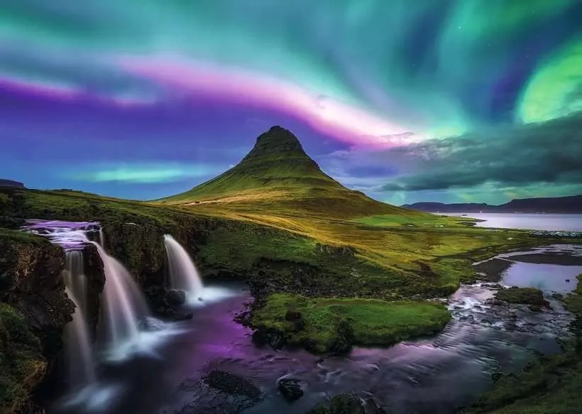 Ravensburger puzzle Kouzelná noc na Islandu 1000 dílků