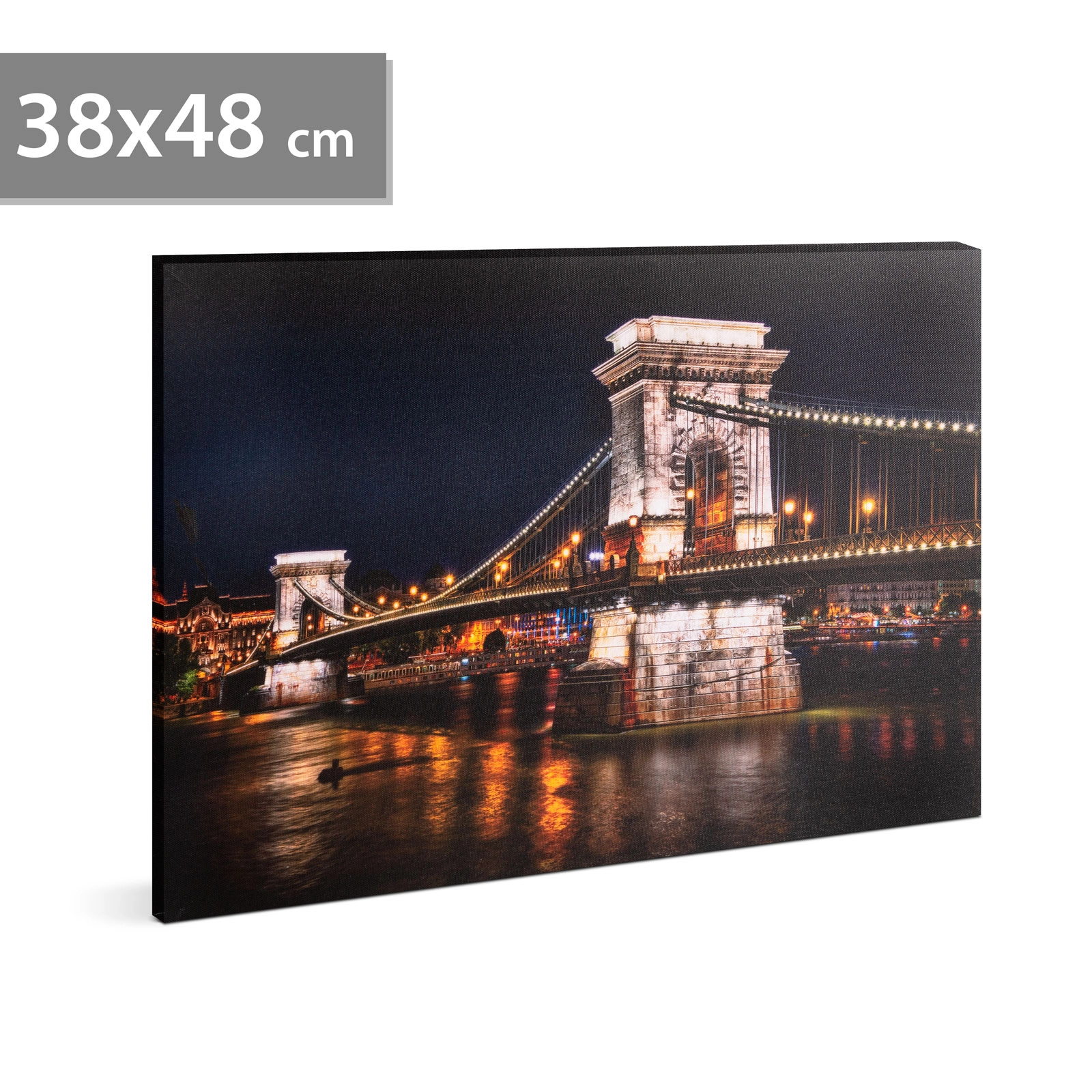 LED obraz na stěnu Řetězový most, 38 × 48 cm