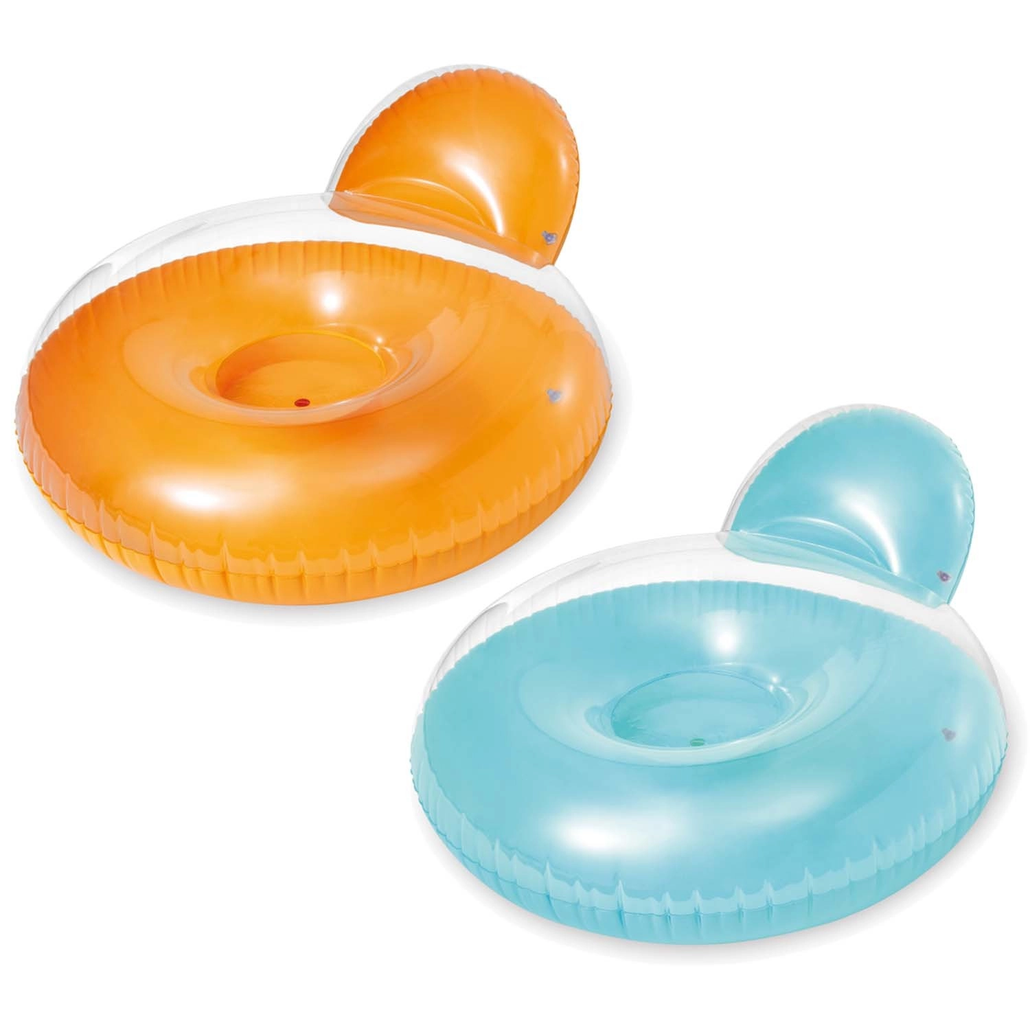 Nafukovací křeslo do vody 137 × 122 cm modré