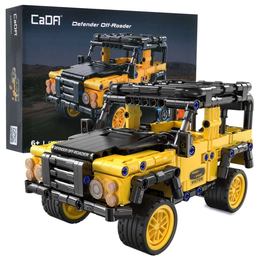CaDA terénní auto Defender Off-Roader s pull-back pohonem 389 dílků