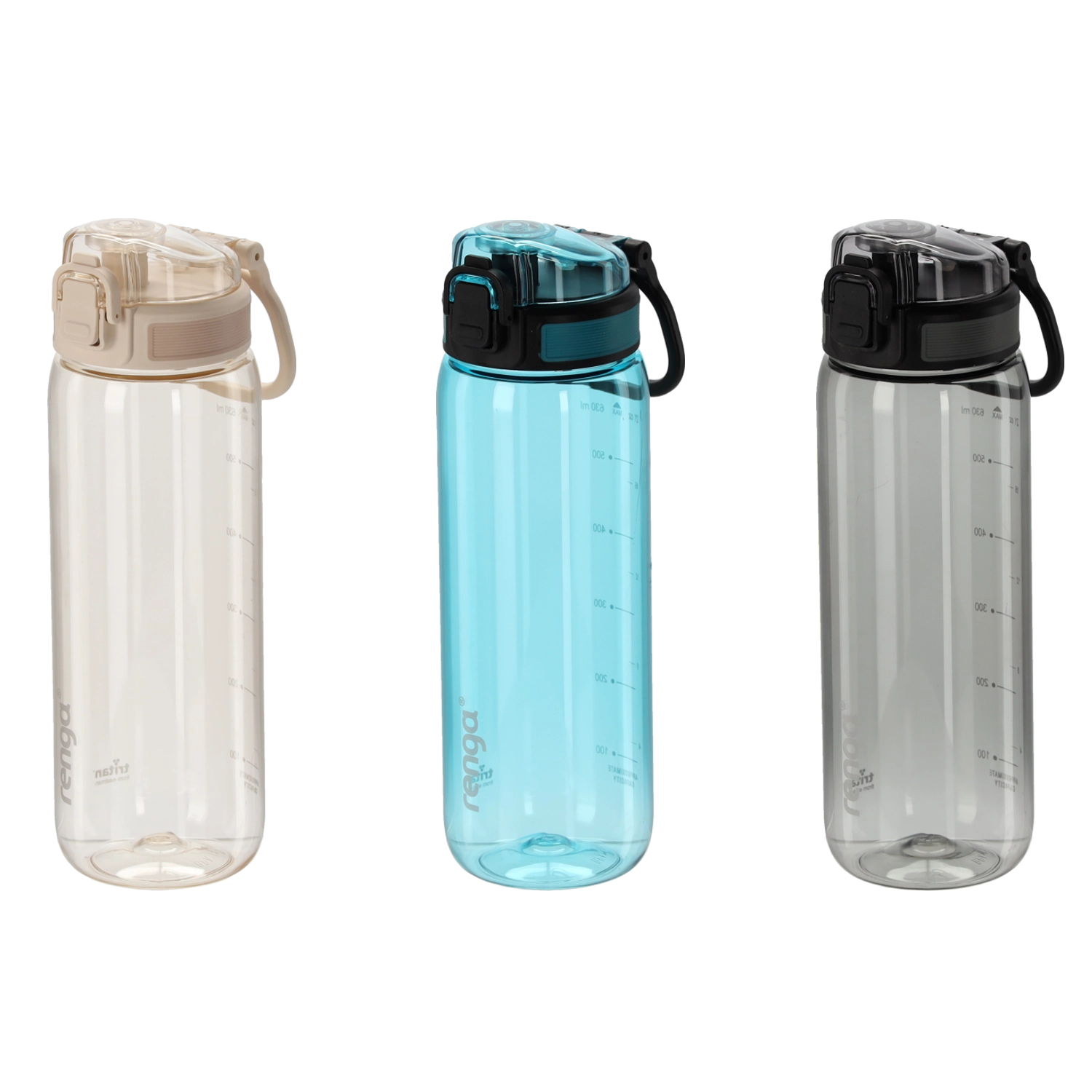 Láhev na vodu 630 ml s měrkou – mix barev