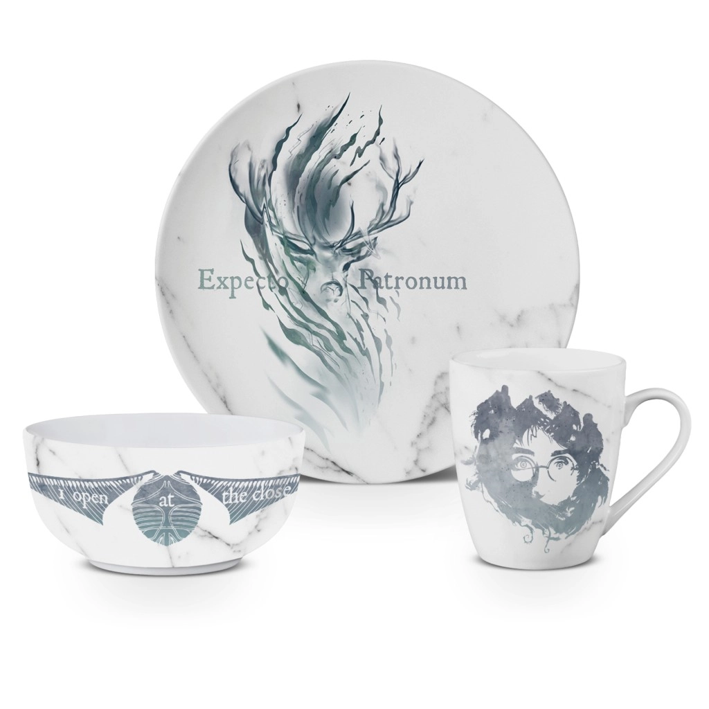 Dárkový set Harry Potter s miskou, talířem a hrnkem