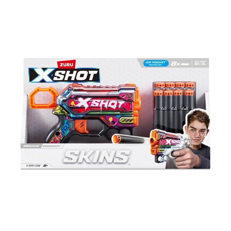 Odpalovací zařízení SKINS MENACE (8 šípů) design Mercena