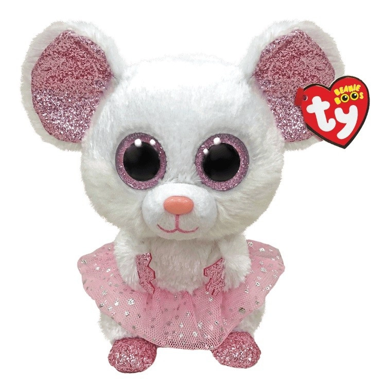Maskot Ty, bílá baletka - Nina 24 cm