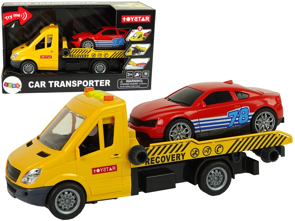 Lean Toys Přepravník Nákladní Nájezd Zvuky Světla