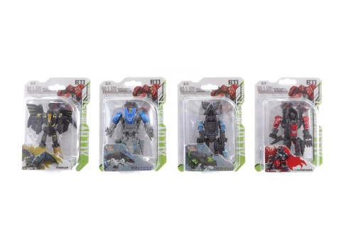 Kovový robot dinosaurus přeměnitelný na robota