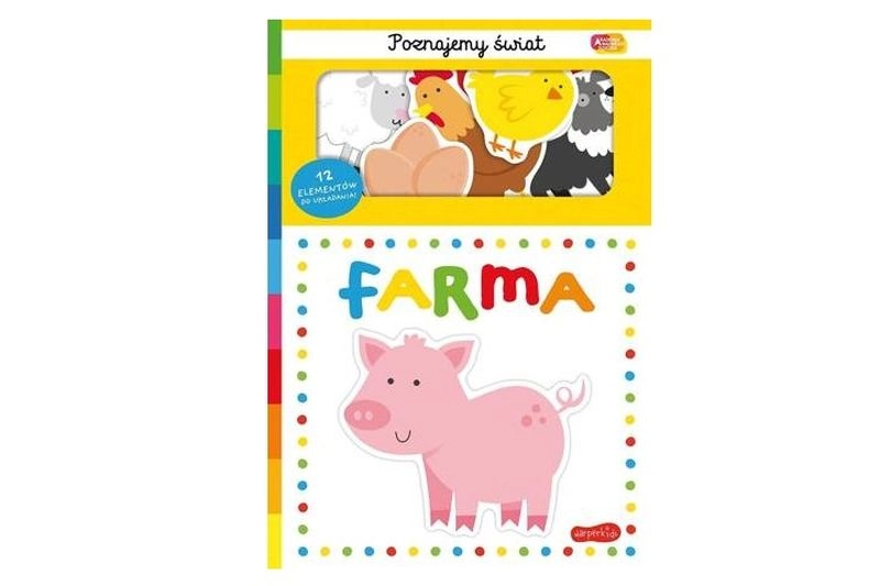 Akademia mądrego dziecka Poznáváme svět: farma – kniha s 12 puzzle