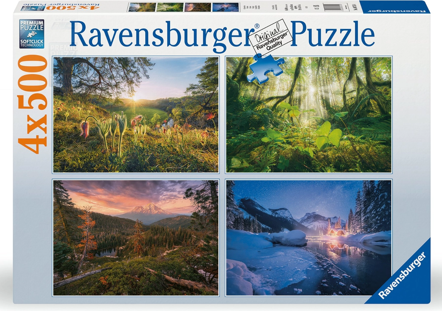 Puzzle čtyři roční období 4×500 dílků Ravensburger
