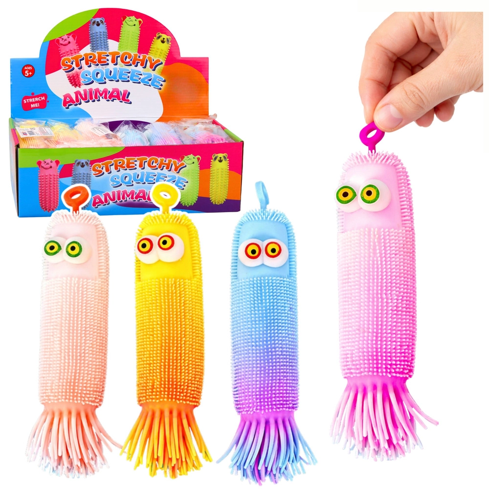 Svítící senzorický mačkací stvořík s bodlinkami LED