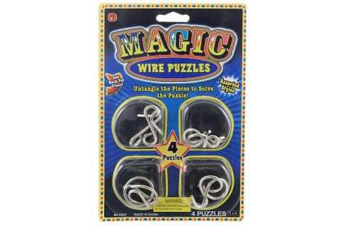 Kovový hlavolam – sada malých hlavolamů