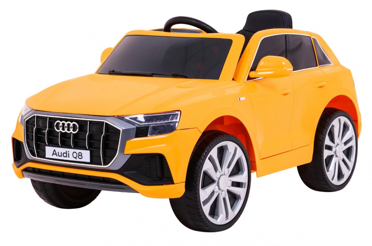 Levně Dětské elektrické auto Audi Q8 žluté s dálkovým ovládáním