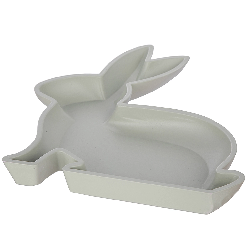 Ozdobná patera z MDF zelená 23 × 29,5 cm