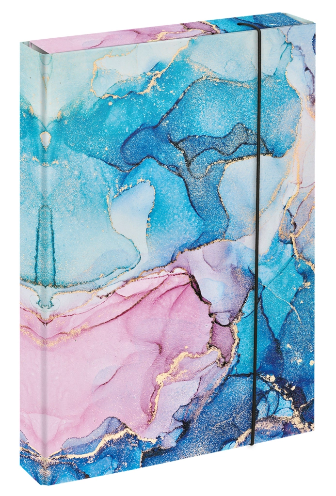 Levně Desky na školní sešity A4 Jumbo Marble Pink