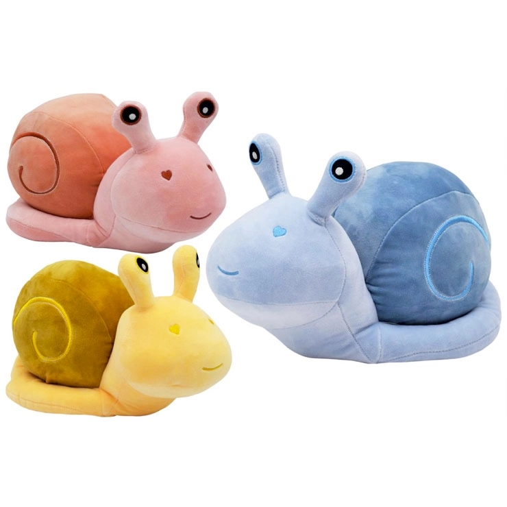 Plyšový šnek 38 × 20 cm