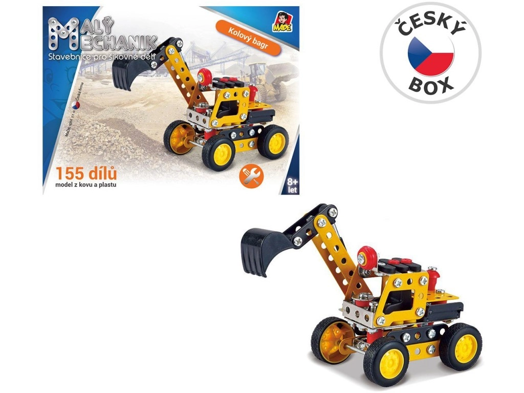 Stavebnice Malý mechanik Bagr 155 ks