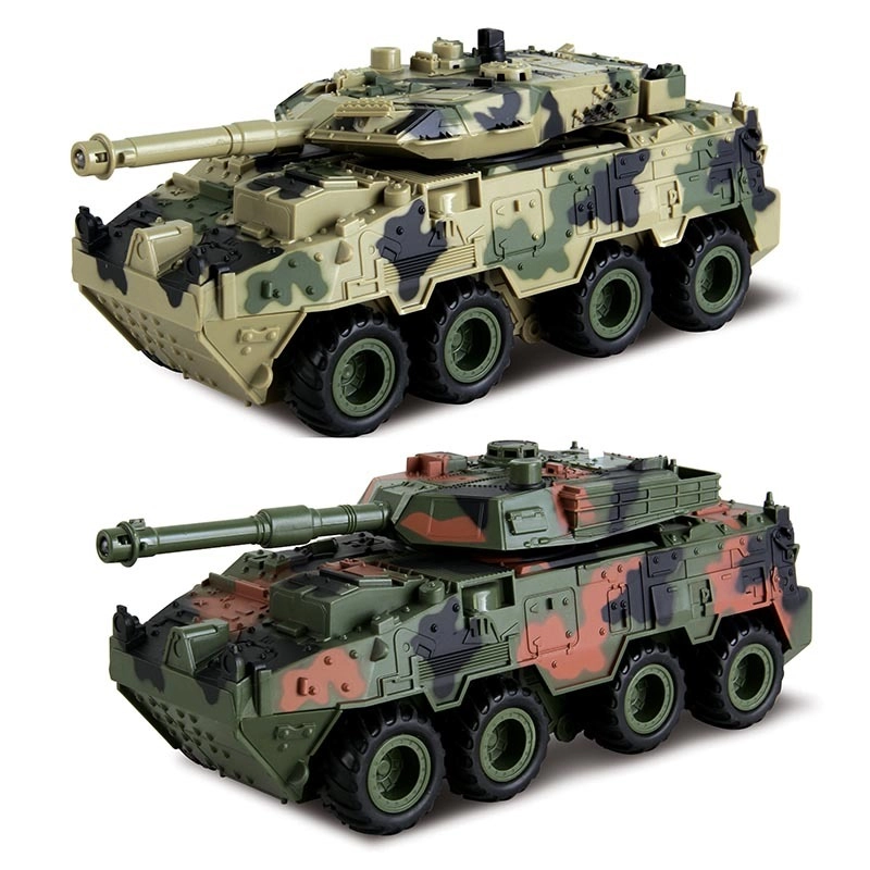 Levně HM Studio Tank 4WD světlo a zvuk 1:28 tmavě maskáčový
