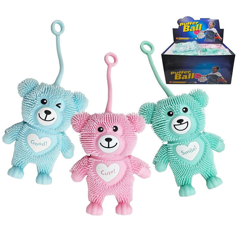 mačkací medvídek se světlem Love 11 cm