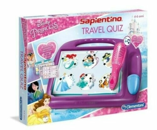 Clementoni Cestovní elektronický kvíz Disney Princezny