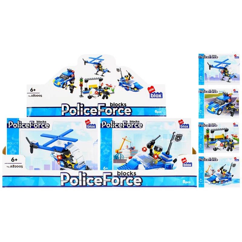 Stavebnice policie s figurkou – 4 varianty