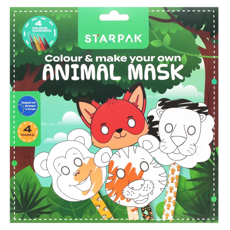 Sada zvířecích masek pro děti