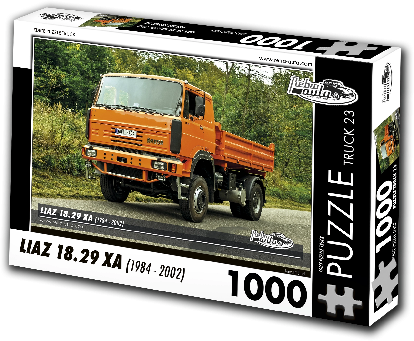 RETRO-AUTA Puzzle TRUCK č.23 ŠKODA Liaz 18.29 XA (1994-2002) 1000 dílků