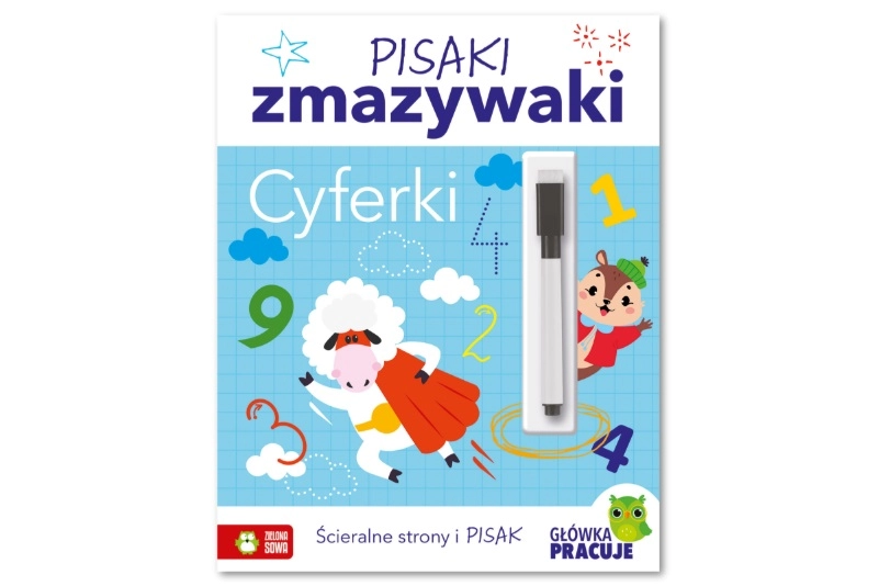 Pisaki zmazywaki – cyferky