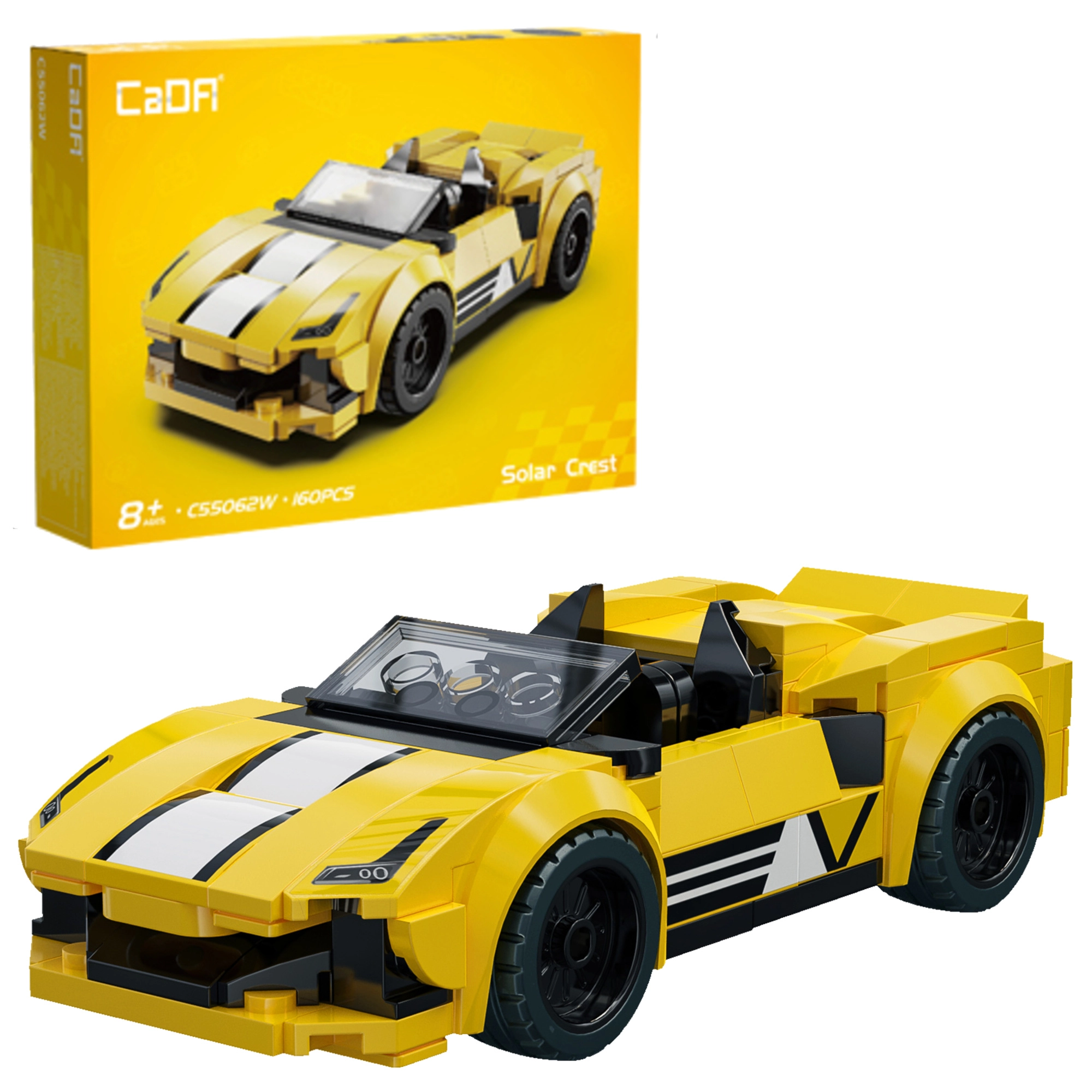 Stavebnice CaDA Solar Crest – závodní auto, 160 dílků
