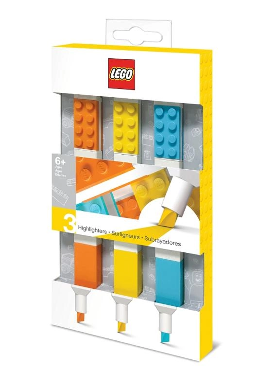 Lego zvýrazňovače – mix barev, 3 ks
