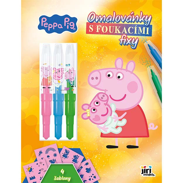 Levně Omalovánky fixy Prasátko Peppa