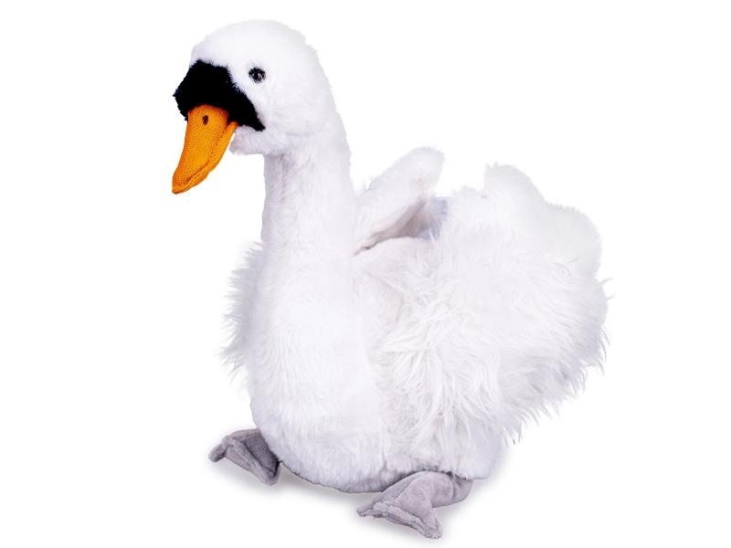 Plyšová labuť 30 cm pro miminka