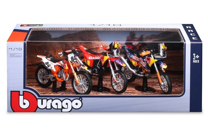 Sada modelů jízdních kol KTM Red Bull v měřítku 1:18