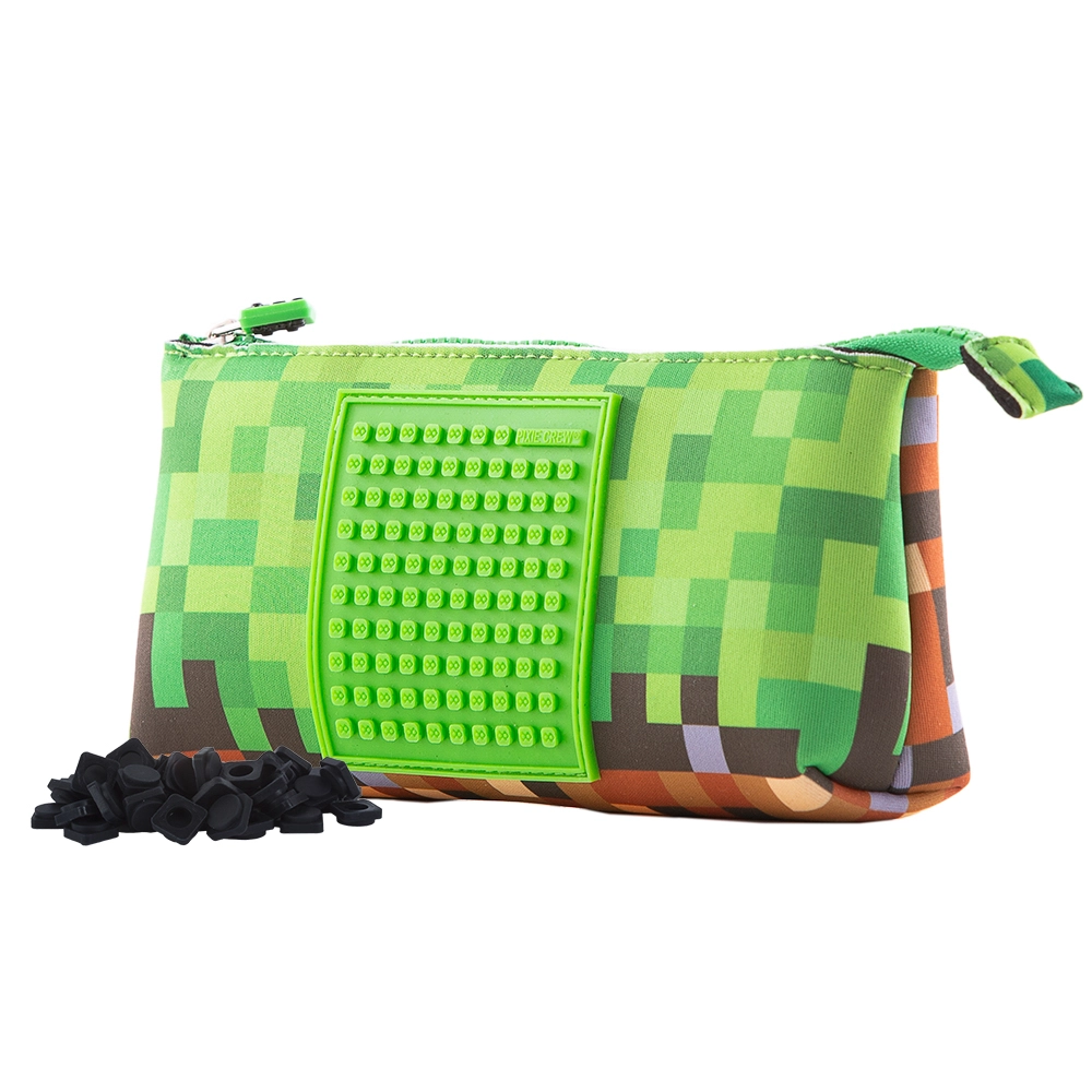Pixie Crew velké pouzdro Minecraft zeleno-hnědé 02