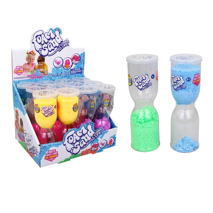 Písek v přesýpacích hodinách – hračka pro děti