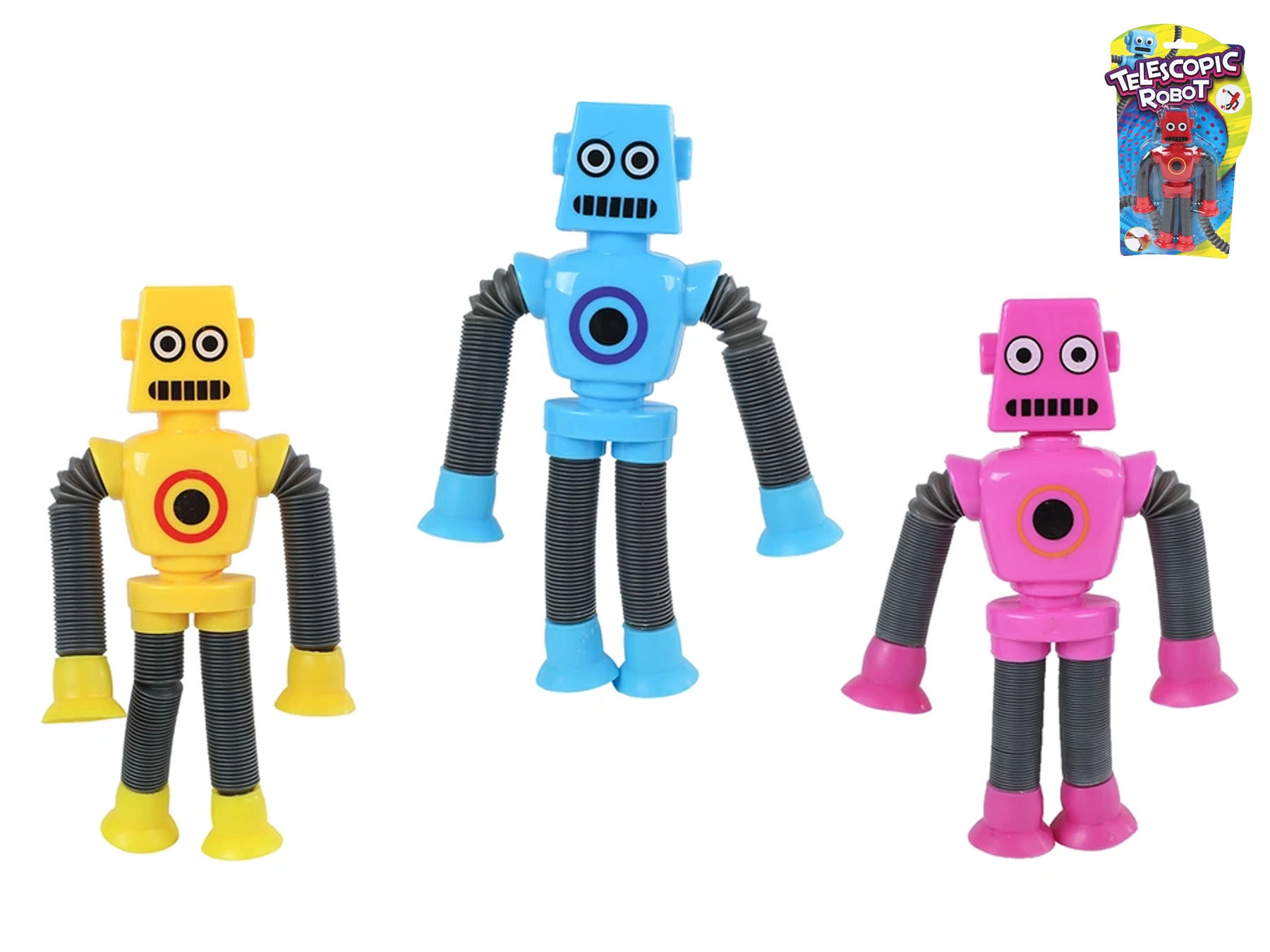 Natahovací robot s přísavkami a LED blikáním pro děti
